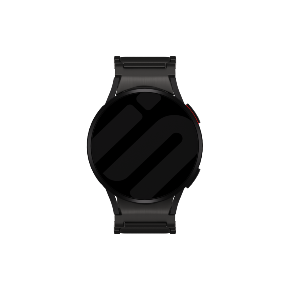 Strap-it® Strap-it Samsung Galaxy Watch 5 44mm 'One push' Luxus Titan Armband (Graphit) Strap-it® Strap-it Samsung Galaxy Watch 5 44mm 'One push' Luxus Titan Armband (Graphit)