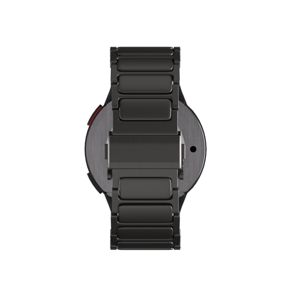 Strap-it® Strap-it Samsung Galaxy Watch 5 44mm 'One push' Luxus Titan Armband (Graphit) Strap-it® Strap-it Samsung Galaxy Watch 5 44mm 'One push' Luxus Titan Armband (Graphit)