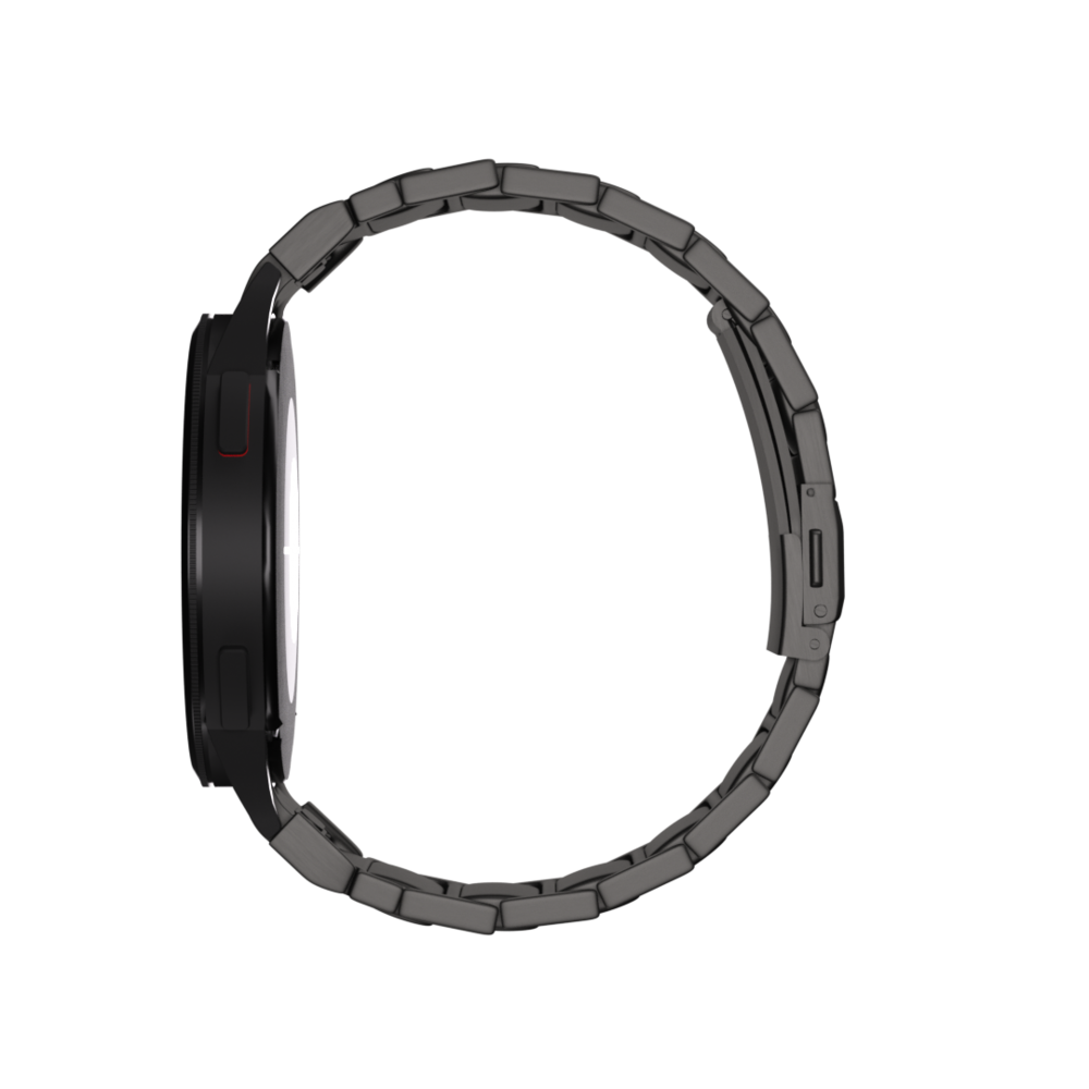 Strap-it® Strap-it Samsung Galaxy Watch 5 44mm 'One push' Luxus Titan Armband (Graphit) Strap-it® Strap-it Samsung Galaxy Watch 5 44mm 'One push' Luxus Titan Armband (Graphit)