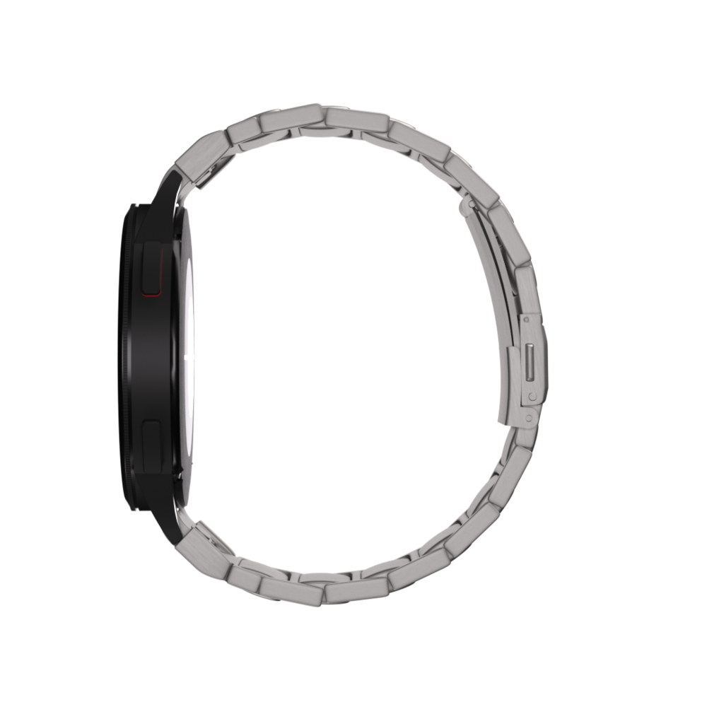 Strap-it® Strap-it Samsung Galaxy Watch 5 44mm 'One push' Luxus Titan Armband (Titan) Strap-it® Strap-it Samsung Galaxy Watch 5 44mm 'One push' Luxus Titan Armband (Titan)