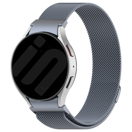 Strap-it® Strap-it Samsung Galaxy Watch 5 40mm 'One push' Milanaise Armband (Grau)