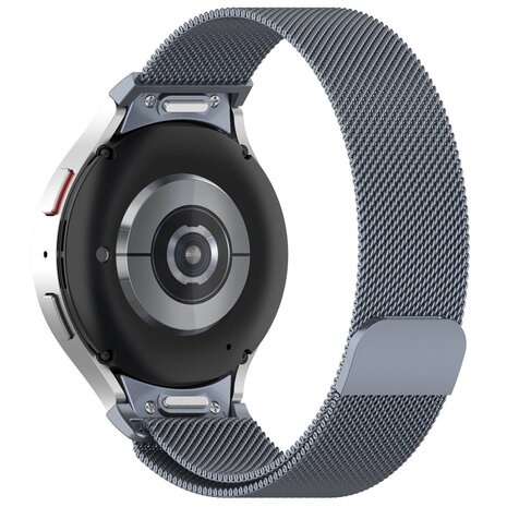 Strap-it® Strap-it Samsung Galaxy Watch 5 40mm 'One push' Milanaise Armband (Grau)
