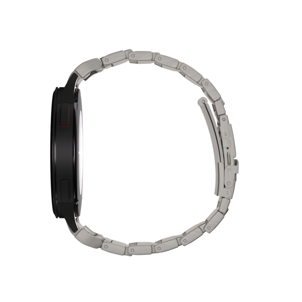 Strap-it® Strap-it Samsung Galaxy Watch 5 Pro 'One push' Titan Armband (Titan) Strap-it® Strap-it Samsung Galaxy Watch 5 Pro 'One push' Titan Armband (Titan)