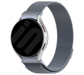 Strap-it® Samsung Galaxy Watch 6 44mm 'One push' Milanaise Armband (Grau) Strap-it® Samsung Galaxy Watch 6 44mm 'One push' Milanaise Armband (Grau)