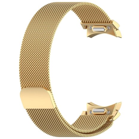 Strap-it® Strap-it Samsung Galaxy Watch 6 44mm 'One push' Milanaise Armband (Gold) Strap-it® Strap-it Samsung Galaxy Watch 6 44mm 'One push' Milanaise Armband (Gold)