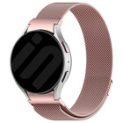 Strap-it® Strap-it Samsung Galaxy Watch 6 Classic 43mm 'One push' Milanaise Armband (Rosa)