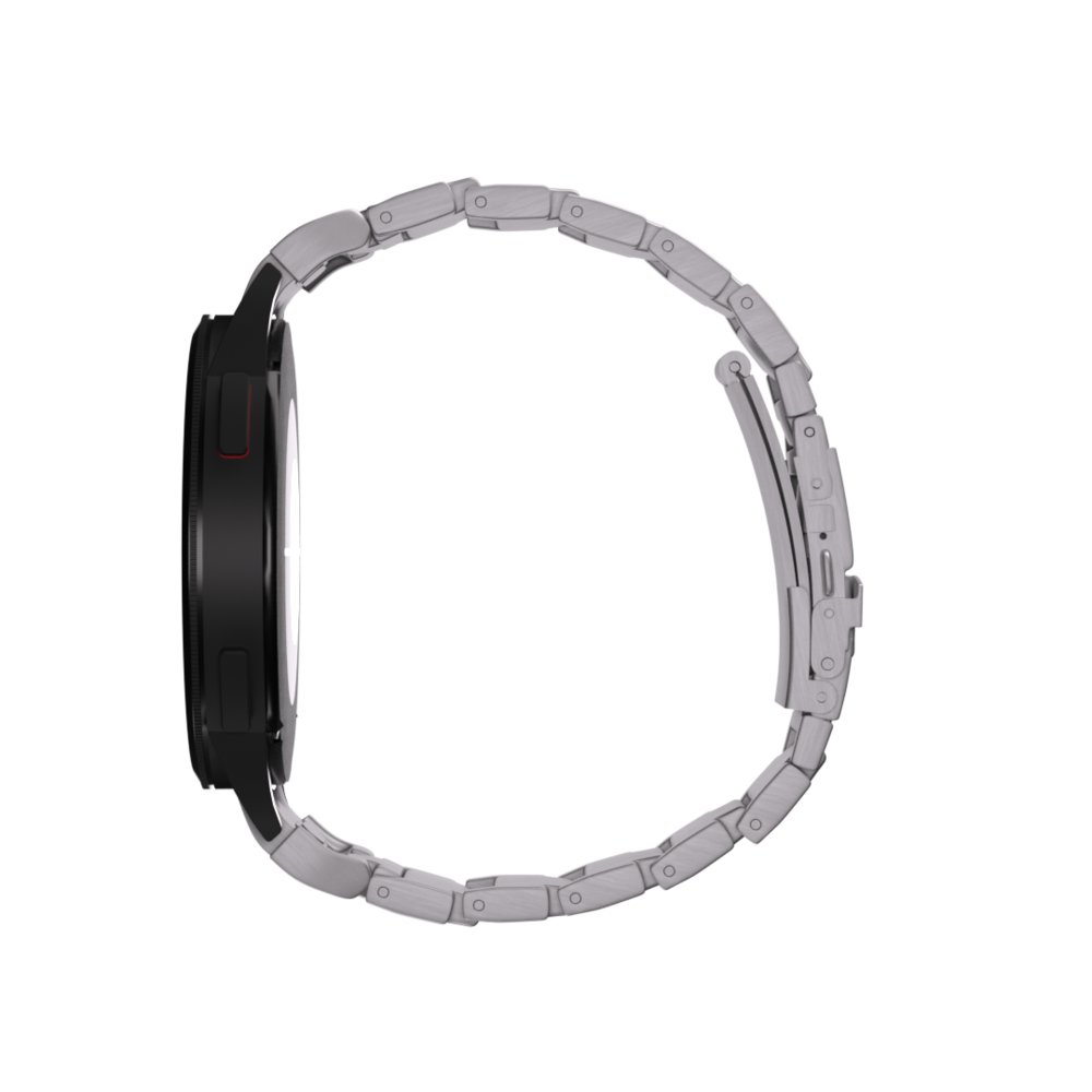 Strap-it® Strap-it Samsung Galaxy Watch 6 Classic 47mm 'One push' Titan Armband (Silber) Strap-it® Strap-it Samsung Galaxy Watch 6 Classic 47mm 'One push' Titan Armband (Silber)