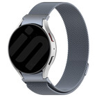 Strap-it® Strap-it Samsung Galaxy Watch 4 40mm 'One push' Milanaise Armband (Grau)