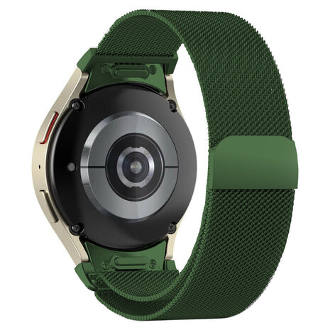 Strap-it® Strap-it Samsung Galaxy Watch 4 40mm 'One push' Milanaise Armband (Grün)