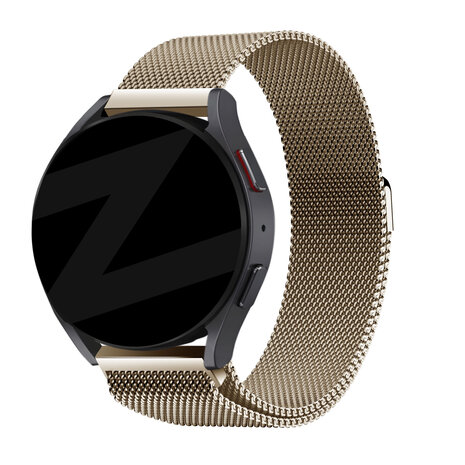 Bandz Bandz Amazfit Bip U (Pro) Milanaise Loop Armband (Sekt) Bandz Bandz Amazfit Bip U (Pro) Milanaise Loop Armband (Sekt)