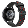 Bandz Bandz Amazfit Balance Sportarmband gestreept (Schwarz/Rot) Bandz Bandz Amazfit Balance Sportarmband gestreept (Schwarz/Rot)
