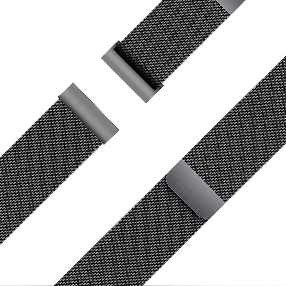 Bandz Bandz Amazfit GTS 4 Milanaise Loop Armband (Schwarz) Bandz Bandz Amazfit GTS 4 Milanaise Loop Armband (Schwarz)