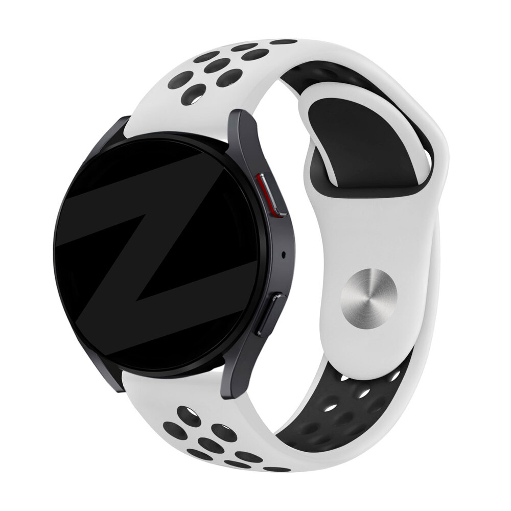 Bandz Bandz Amazfit GTS 4 Sportarmband 'Deluxe' (Weiß/Schwarz)