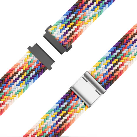 Bandz Bandz Amazfit GTR Mini geflochtenes Nylon Band (Regenbogen) Bandz Bandz Amazfit GTR Mini geflochtenes Nylon Band (Regenbogen)