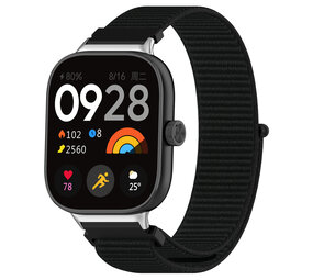Strap-it® Redmi Watch 4 Nylon Armband (Schwarz) Strap-it® Redmi Watch 4 Nylon Armband (Schwarz)