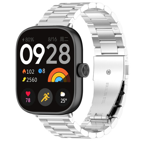 Strap-it® Strap-it Redmi Watch 4 Stahlarmband (Silber) Strap-it® Strap-it Redmi Watch 4 Stahlarmband (Silber)