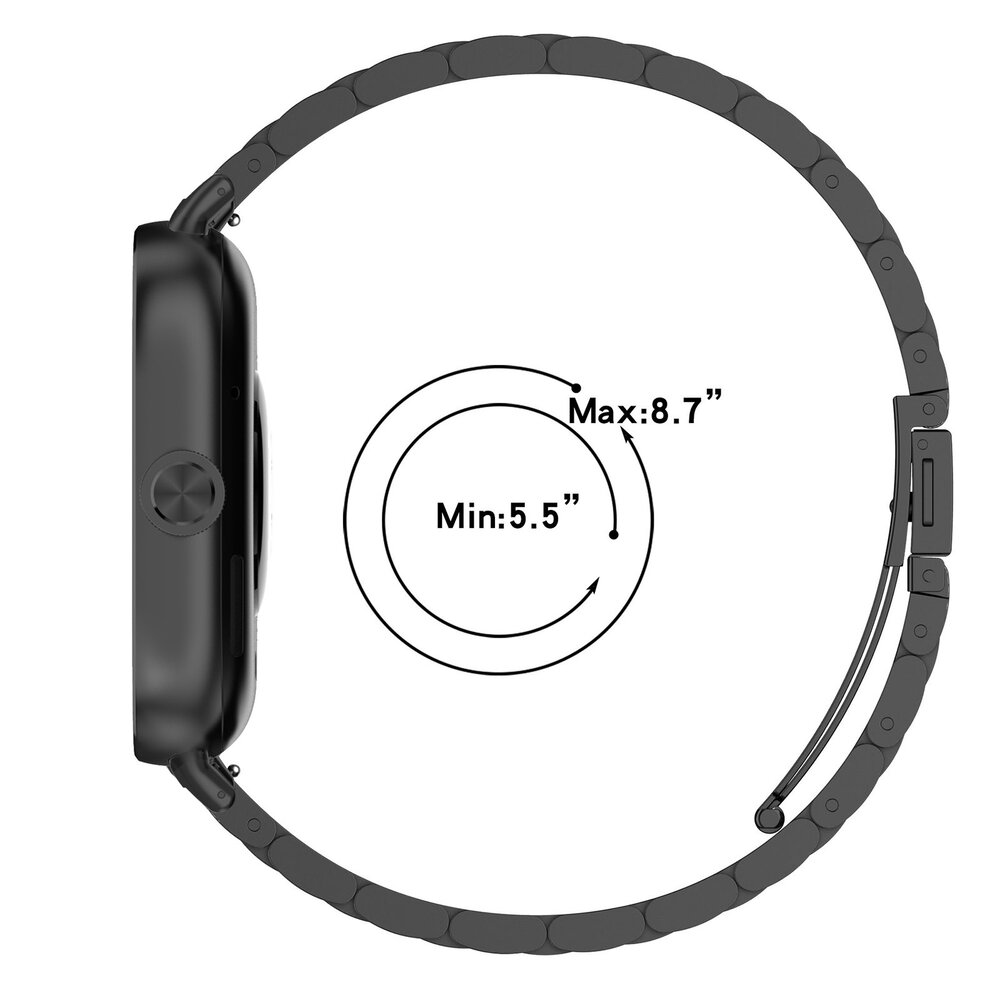 Strap-it® Strap-it Redmi Watch 4 Stahlarmband (Silber) Strap-it® Strap-it Redmi Watch 4 Stahlarmband (Silber)