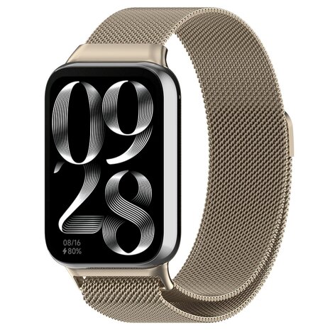 Strap-it® Strap-it Redmi Watch 4 Milanaise Armband (Sekt)
