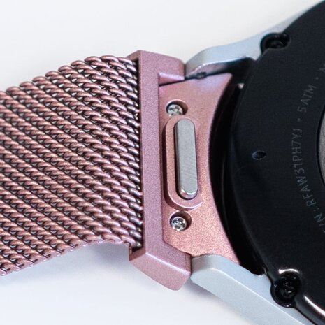 Strap-it® Strap-it Samsung Galaxy Watch 6 Classic 47mm 'One push' Milanaise Armband (Rosa) Strap-it® Strap-it Samsung Galaxy Watch 6 Classic 47mm 'One push' Milanaise Armband (Rosa)