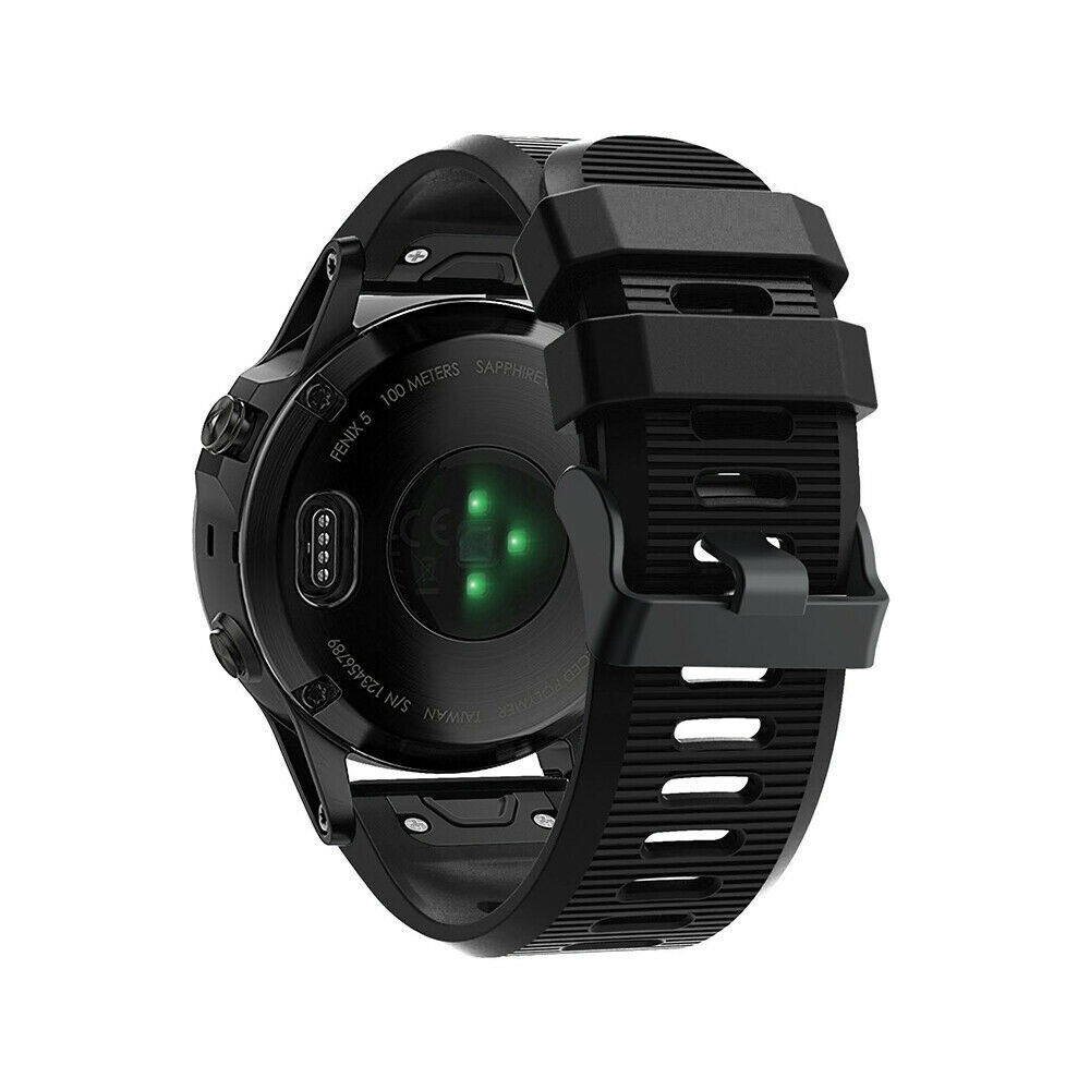 Strap-it® Strap-it Garmin Epix Pro (Gen 2) 51mm Silikonarmband (Schwarz)