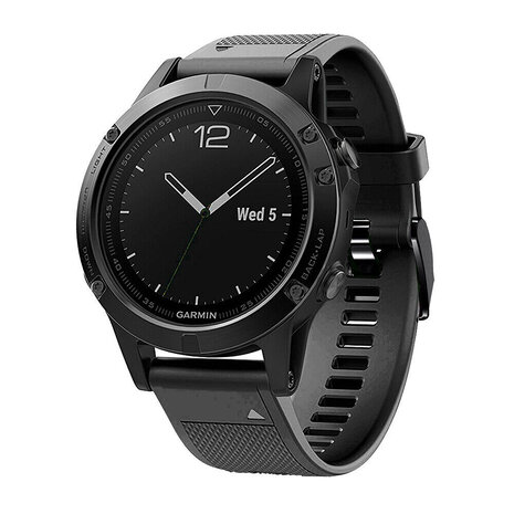 Strap-it® Strap-it Garmin Epix Pro (Gen 2) 47mm Silikonarmband (Schwarz)