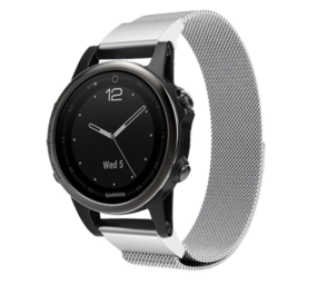 Strap-it® Garmin Epix Pro (Gen 2) 42mm Milanaise Armband (Silber) Strap-it® Garmin Epix Pro (Gen 2) 42mm Milanaise Armband (Silber)