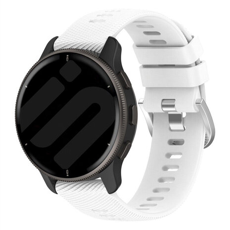Strap-it® Strap-it Garmin Venu 2 Silikonarmband (Weiß)