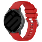 Strap-it® Strap-it Garmin Venu 2 Silikon Classic Armband (Rot)