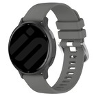 Strap-it® Strap-it Garmin Venu 2 Silikon Classic Armband (Dunkelgrau)