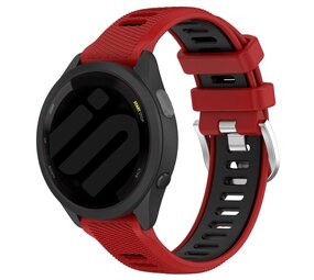 Strap-it® Garmin Forerunner 255 Sport Armband mit Schnalle (Rot/Schwarz) Strap-it® Garmin Forerunner 255 Sport Armband mit Schnalle (Rot/Schwarz)