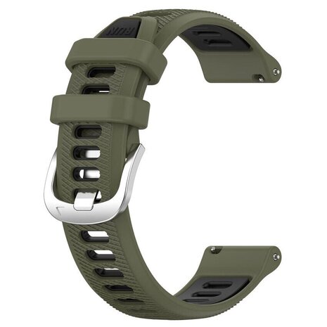 Strap-it® Strap-it Garmin Forerunner 255 Sport Armband mit Schnalle (Olive/Schwarz) Strap-it® Strap-it Garmin Forerunner 255 Sport Armband mit Schnalle (Olive/Schwarz)
