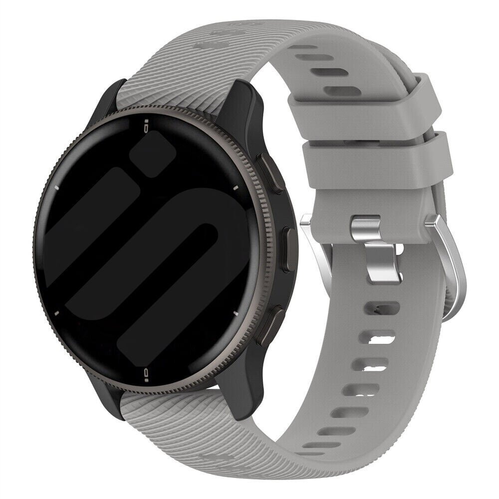 Strap-it® Strap-it Garmin Venu 3 Silikonarmband (Hellgrau)