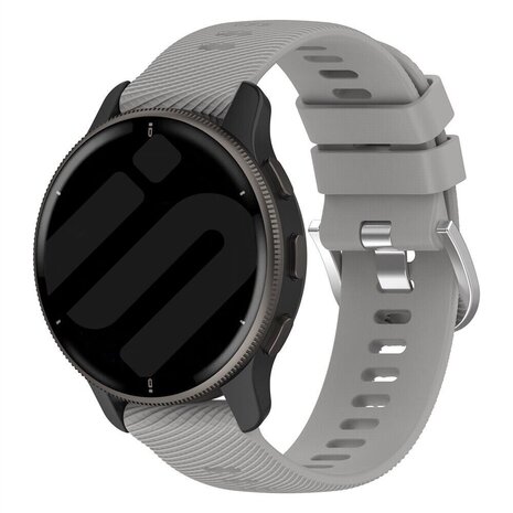 Strap-it® Strap-it Garmin Venu 3 Silikonarmband (Hellgrau)