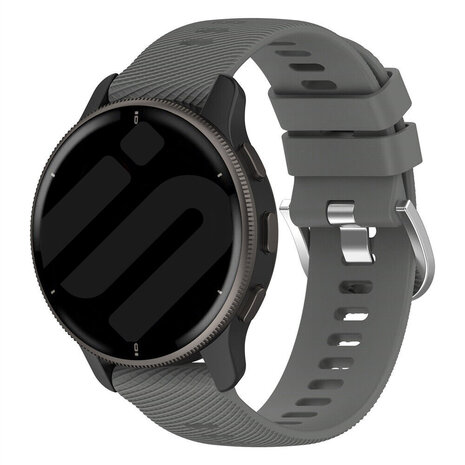Strap-it® Strap-it Garmin Venu 3 Silikonarmband (Dunkelgrau)