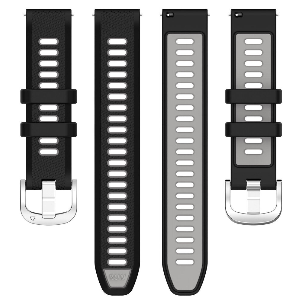 Strap-it® Strap-it Garmin Venu 3 Sport Armband mit Schnalle (Schwarz/Grau) Strap-it® Strap-it Garmin Venu 3 Sport Armband mit Schnalle (Schwarz/Grau)