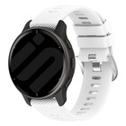 Strap-it® Strap-it Garmin Vivoactive 4 Silikonarmband (Weiß)