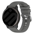 Strap-it® Strap-it Garmin Vivoactive 4 Silikonarmband (Dunkelgrau)