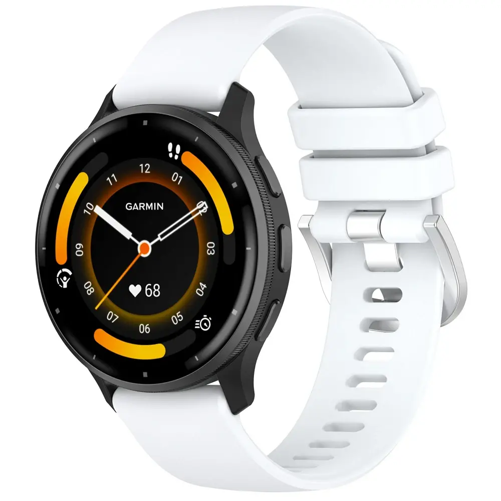 Strap-it® Strap-it Garmin Venu 3 Silikon Classic Armband (Weiß)