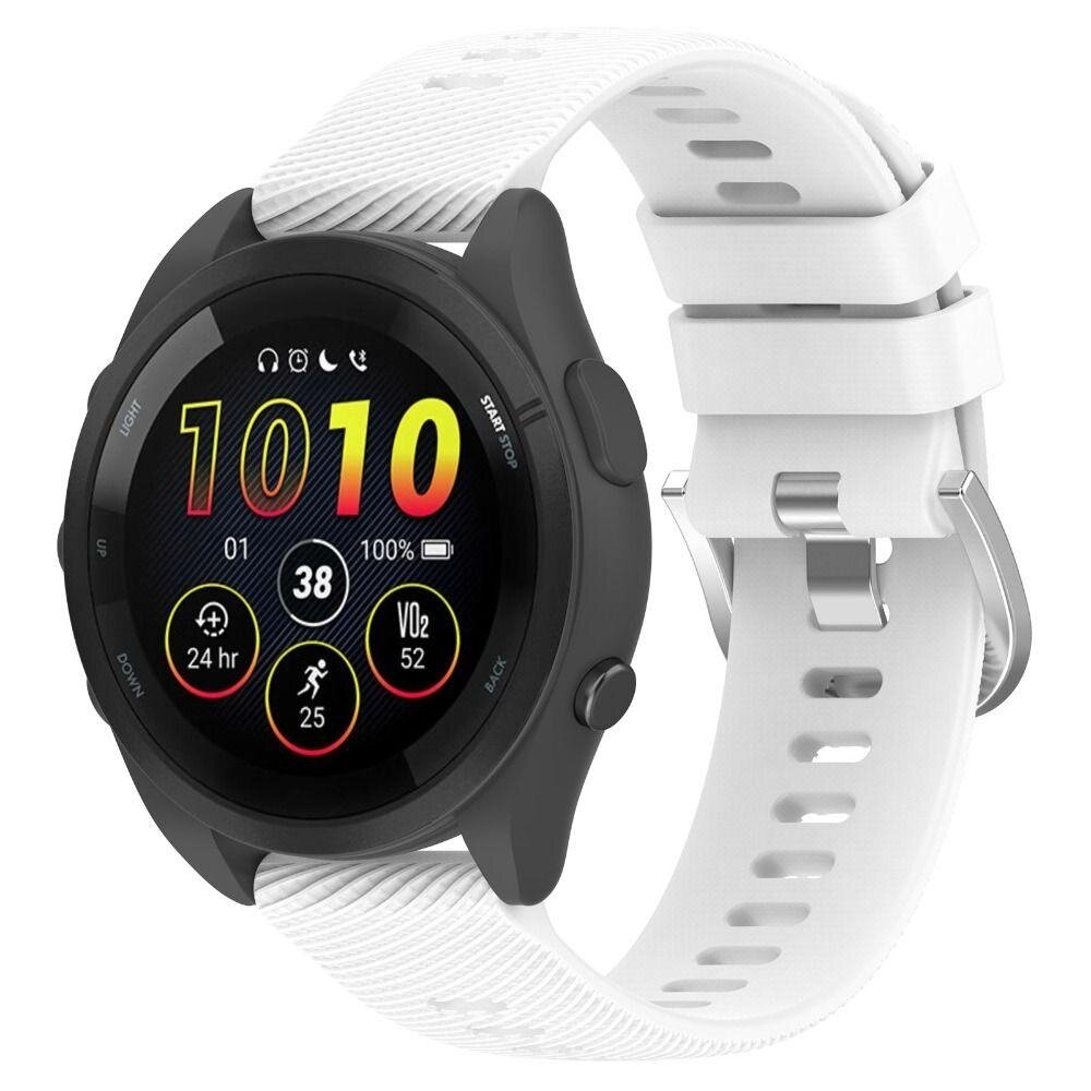 Strap-it® Strap-it Garmin Forerunner 265 Silikonarmband (Weiß)