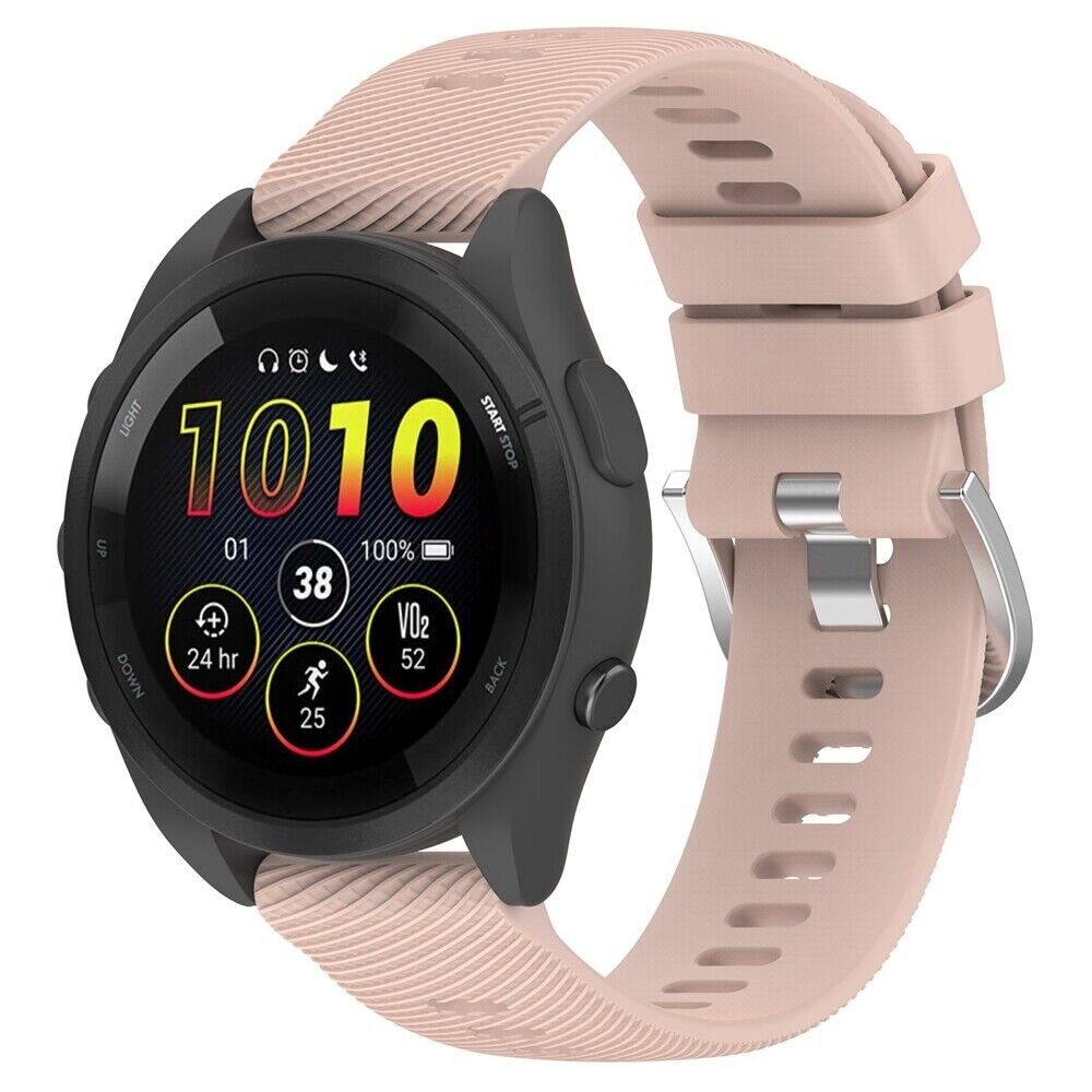 Strap-it® Strap-it Garmin Forerunner 265 Silikonarmband (Rosa)