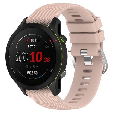 Strap-it® Strap-it Garmin Forerunner 255 Silikonarmband (Rosa)