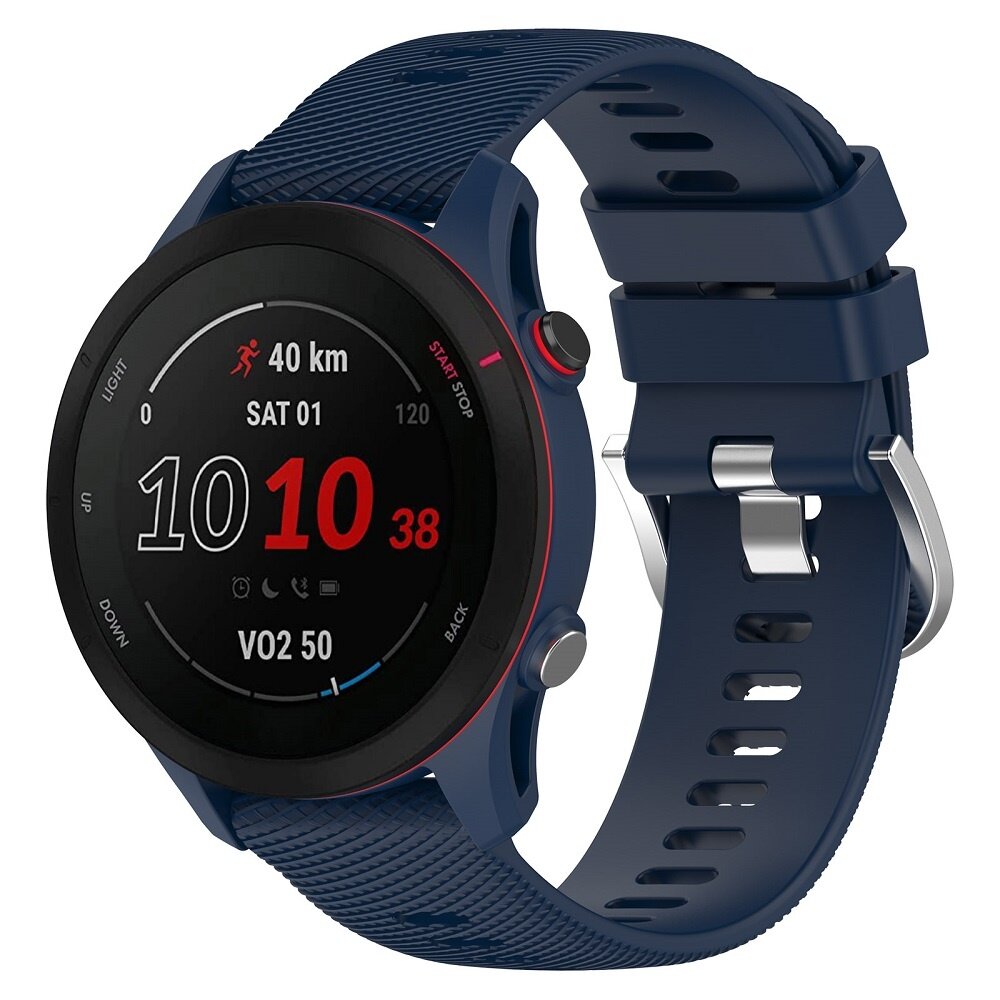 Strap-it® Strap-it Garmin Forerunner 255 Silikonarmband (Dunkelblau)