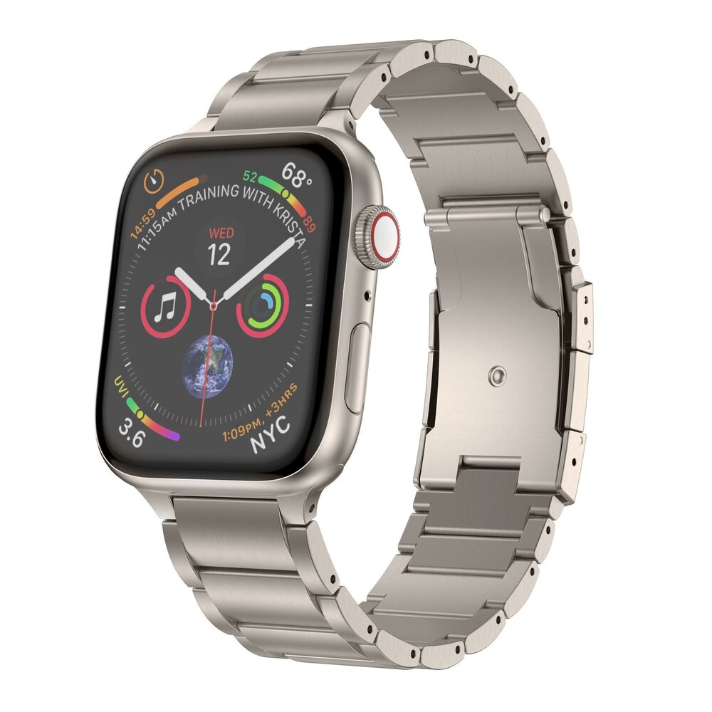 Strap-it® Strap-it Apple Watch Titanarmband (Titanium) Strap-it® Strap-it Apple Watch Titanarmband (Titanium)