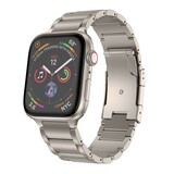 Strap-it® Apple Watch Titanarmband (Titanium)