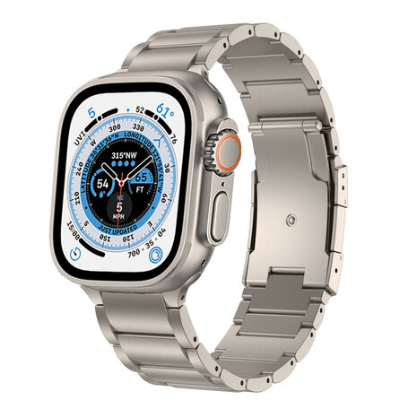 Strap-it® Strap-it Apple Watch Titanarmband (Titanium) Strap-it® Strap-it Apple Watch Titanarmband (Titanium)