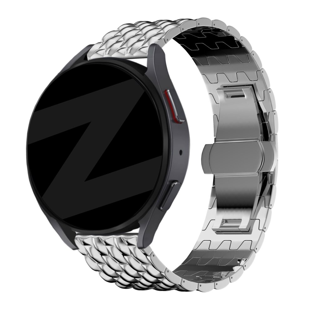 Bandz Bandz Amazfit Active Stahlarmband 'Dragon' (Silber)