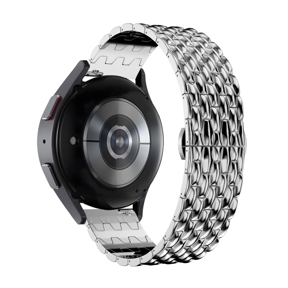 Bandz Bandz Amazfit Active Stahlarmband 'Dragon' (Silber)