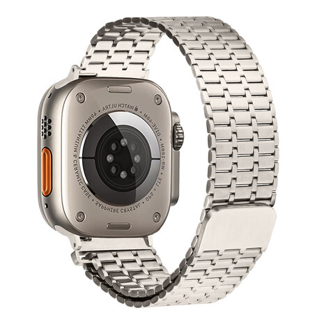 Strap-it® Strap-it Apple Watch Luxus-Metallgewebe-Armband (Polarstern)
