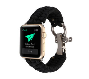 Strap-it® Apple Watch Nylonseil-Armband (Schwarz) Strap-it® Apple Watch Nylonseil-Armband (Schwarz)
