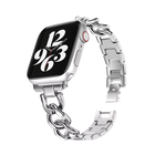 Strap-it® Strap-it Apple Watch Stahlkettenband (Silber)